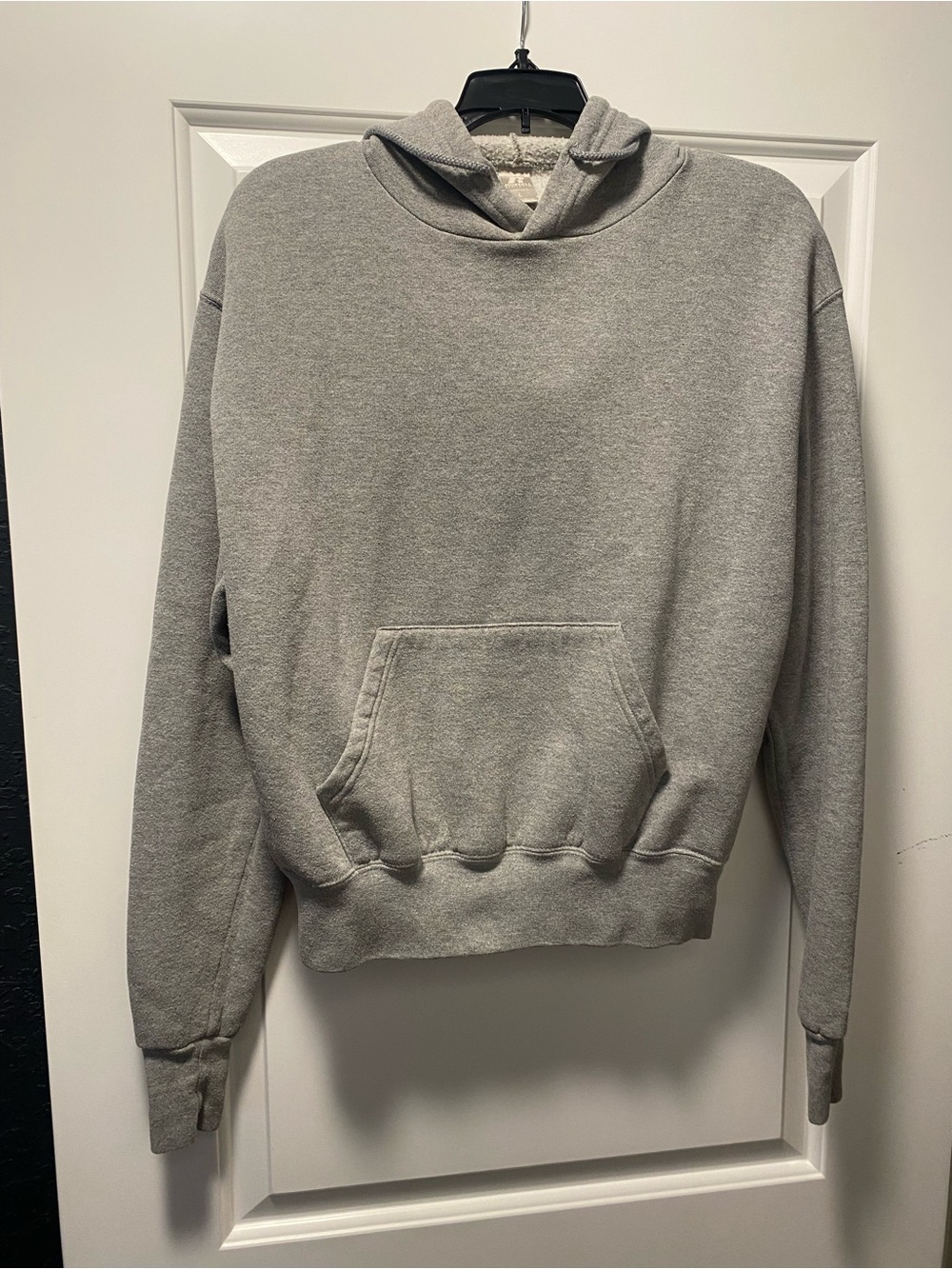 Russell Athletic Light Gray Hoodie with Fleece Lining